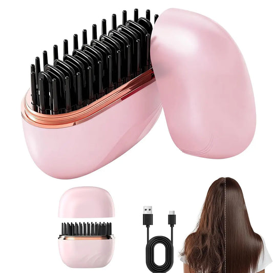 Rechargeable Cordless Mini Hair Straightener - 2-In-1 Styling Tool with Anti-Scald Design, 3 Adjustable Heat Settings, Lightweight Quick-Use for All Hair Types, Travel & Daily Use, Hair Styling Tools